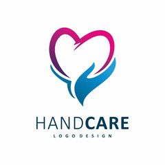 love hand care logo design
