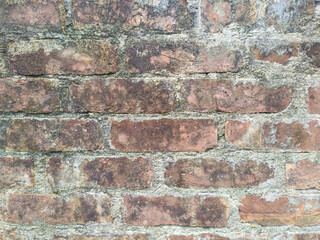 OLD RED BRICK WALL BACKGROUND
