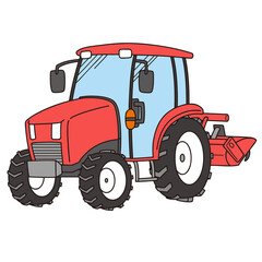 キャビン付きトラクター