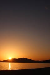 SDGs地球の神秘 海とソラ！山口県の夕日と海の輝くヒカリ！