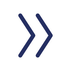 Skip to end white black glyph ui icon. Move to final song. Player control. User interface design. Silhouette symbol on white space. Solid pictogram for web, mobile. Isolated vector illustration