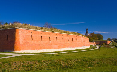 Fototapeta na wymiar Old military system of fortification (Bastion) in Zamosc, Poland