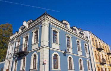 Fototapeta na wymiar Building at Salt Market Square (Rynek Solny) in Old Town of Zamosc