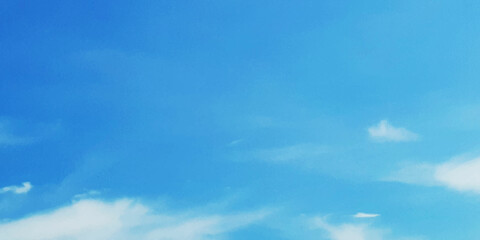 The blue sky with the white clouds in the sunny day of summer. Blue sky with soft white clouds and White clouds in a panoroma blue sky. Nature background