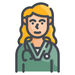 doctor line icon
