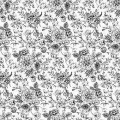 Fototapeta premium outlined drawing abstract And seamless pattern background lines.