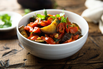 Vegetable ragout with fresh parsley