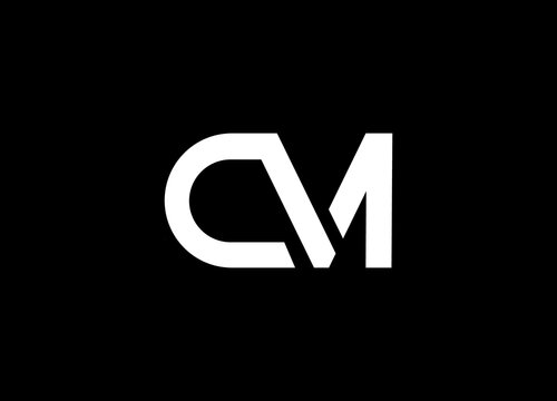 cm capital logo. letter cm capital business for company