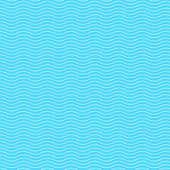 Seamless wave lines blue marine pattern vector background