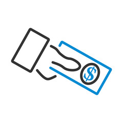 Hand Holding Money Icon