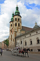 Naklejka na ściany i meble Andrew's Church in Krakow, Poland