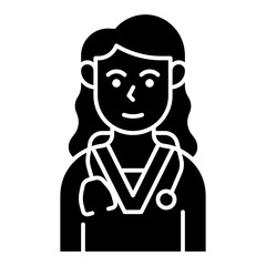 doctor glyph icon