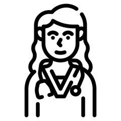 doctor line icon