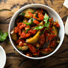 Vegetable ragout with fresh parsley