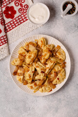 Dumplings, filled with mashed potatoes.