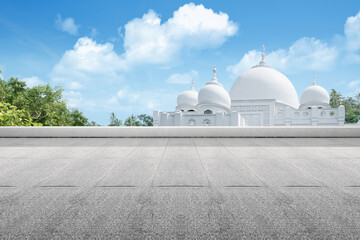 Beautiful white mosque