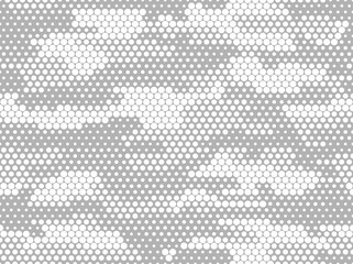 Camouflage seamless pattern. Military texture mosaic. Modern  camo. Print on fabrics and clothes. Vector illustration