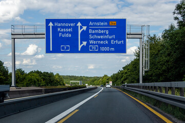 Autobahnkreuz Schweinfurt-Werneck (A7-A70)