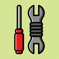 screwdriver icon vector design