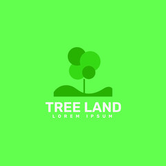 tree land logo template