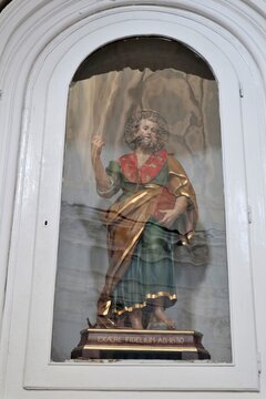 Ischia - Statua lignea ottocentesca di San Pietro nella Chiesa di Maria delle Grazie