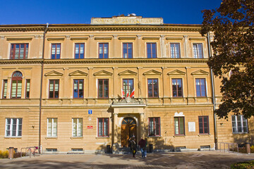 Fototapeta na wymiar Maria Curie-Sklodowska University in Old Town in Lublin