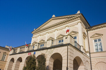 Lubomirski Palace (Maria Curie-Sklodowska University) in Old Town in Lublin, Poland	