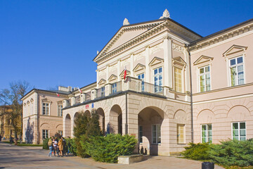 Lubomirski Palace (Maria Curie-Sklodowska University) in Old Town in Lublin, Poland