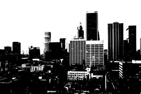 Black illustration sketch city building clipart