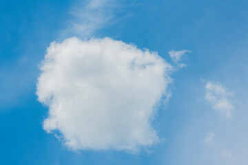 blue sky with white clouds for banner card wallpaper background