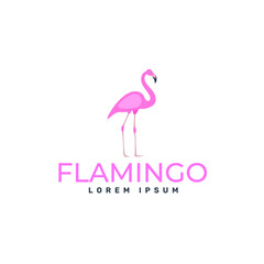 flamingo logo template