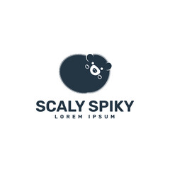 scaly spiky logo template