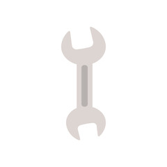 vector illustration of cartoon wrench isolated on white