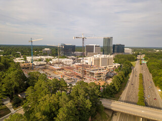 Fototapeta premium North Hills High Rise Construction Site