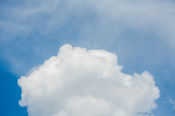 Naklejka na ściany i meble blue sky with white clouds for banner card wallpaper background