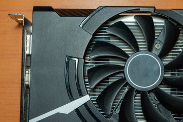 video card for computer close-up