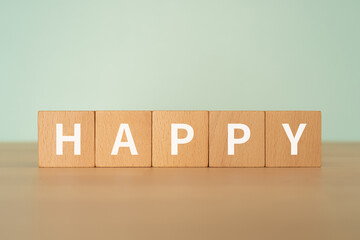 「HAPPY」と書かれたブロック