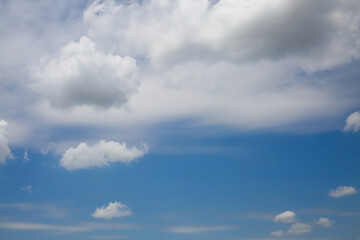 The vast blue sky and sky clouds