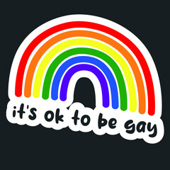lgbt pride graphic elements, logos, stickers
