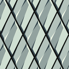 seamless pattern with triangle blocks in black and white 3d.