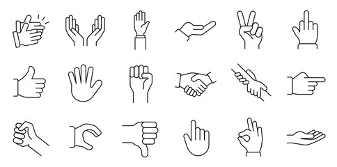 applause, arm, bump, clap, collection, communication, design, finger, fist, five, flat, gesture, gestures, gesturing, give, greeting, hand, handshake, high, human, icon, illustration, illustrations, i