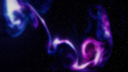 Space background with nebula and stars.