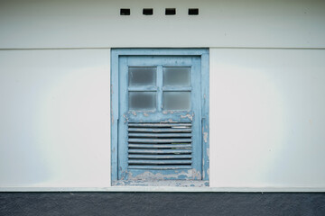 Vintage wooden window in yogyakarta indonesia.