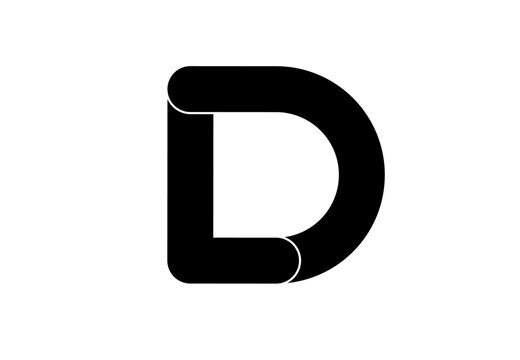 ld dl l d initial letter logo