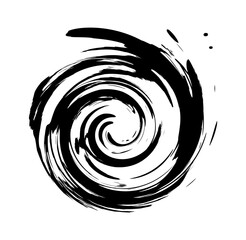 Espiral bucle negro - obrazy, fototapety, plakaty