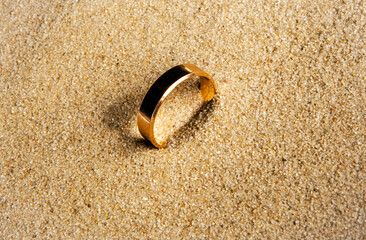 image of ring sand background