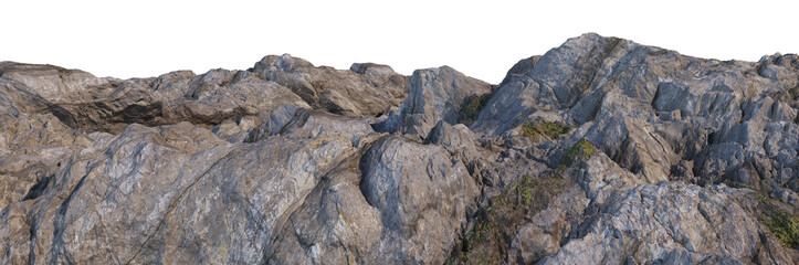 3D render stone surface with white background