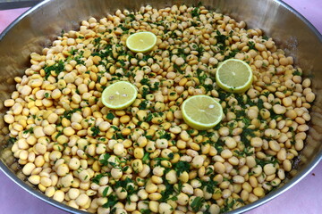 Pickled olives are sold at a bazaar in Israel