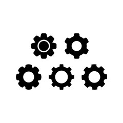 Setting Icon Set Vector Symbol Design Illustration