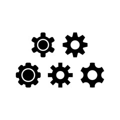 Settings Icon Set Vector Symbol Design Illustration